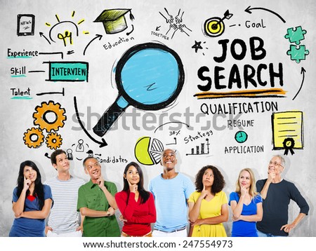 Ethnicity People Imagination Job Search Opportunity Concept