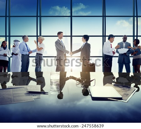 Ethnicity Business People Corporate Partnership Team Concept