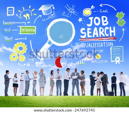 Business People Discussion Aspiration Job Search Concept