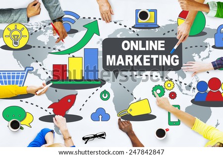 Online Marketing Business Global Concept