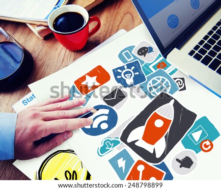 Media Social Media Social Network Internet Technology Online Concept