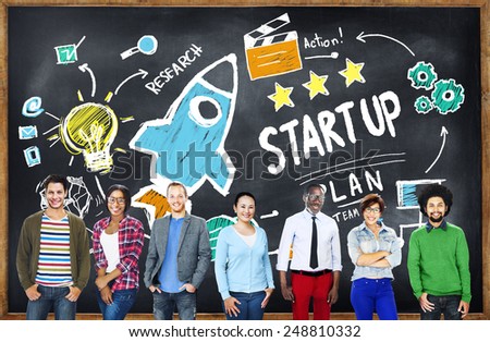 Start Up Business Launch Success Students Education Concept