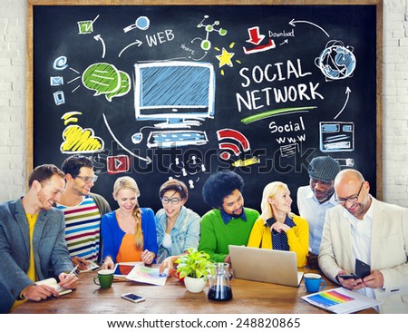 Social Network Social Media People Learning Education Concept