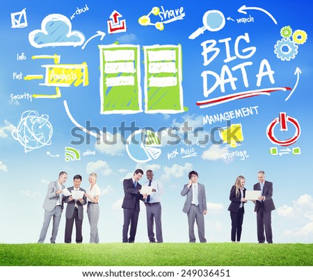 Diversity Business People Big Data Share Discussion Concept