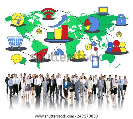 Marketing Global Business Growth Commercial Media Concept