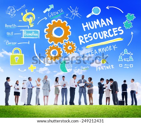Human Resources Employment Teamwork Business People Communication Concept