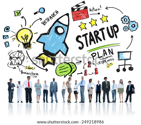 Start Up Business Launch Business People Corporate Concept
