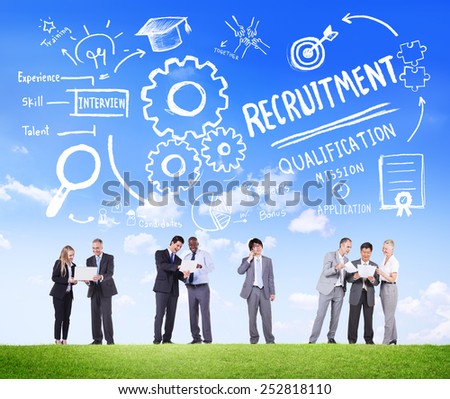 Ethnicity People Recruitment Digital Devices Searching Concept