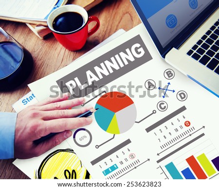 Businessman Planning Strategy Ideas Office Working Concept