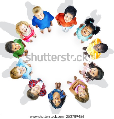 Diversity Innocence Children Friendship Aspiration Concept