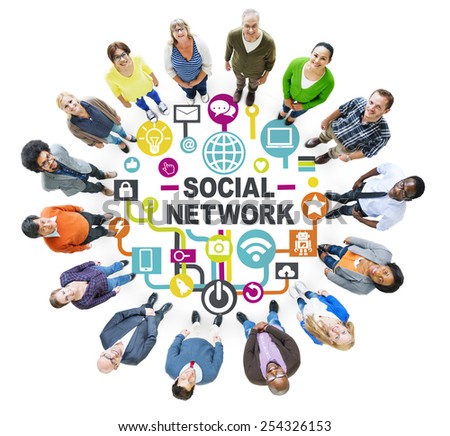 Business People Togetherness Connection Communication Social Network Concept