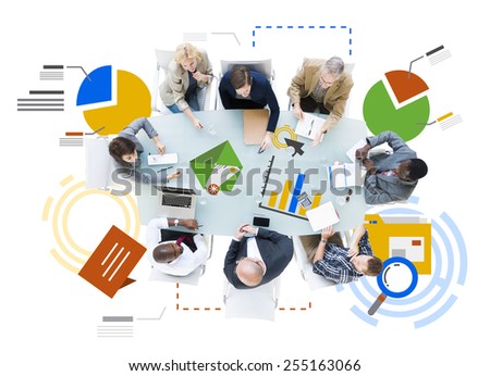 Meeting Information Statistics Analysis Report Concept