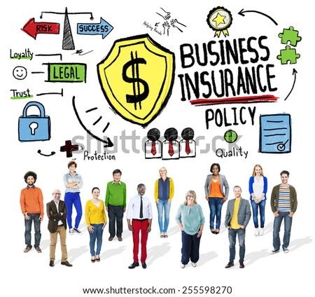 Multiethnic People Team Togetherness Risk Business Insurance Concept