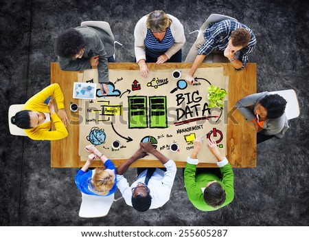 Diversity Business People Big Data Management Brainstorming Concept