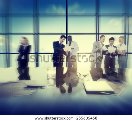 Business People Corporate Team Discussion Office Concept