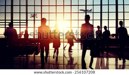 International Airport Terminal Travel Business Trip Concept