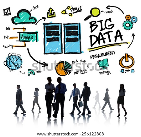 Business People Big Data Discussion Communication Concept