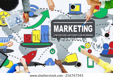 Marketing Global Business Branding Connection Growth Concept