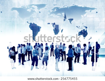 Business People Working Togetherness Global Business Partnership Organization