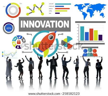Business People Celebration Creativity Growth Success Innovation Concept