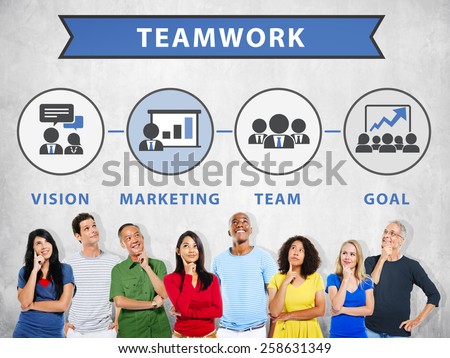 People Thinking Vision Strategy Connection Teamwork Concept