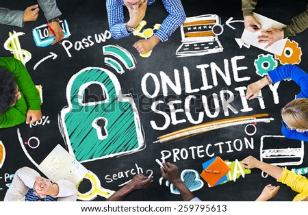 Online Security Protection Internet Safety Education Learning Concept