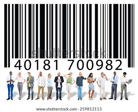 Bar Code Encoding Data People Discussion Meeting Concept