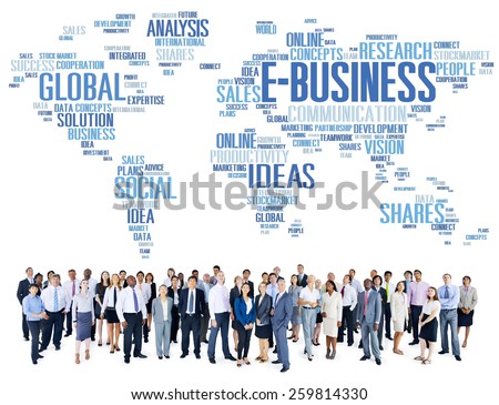 E-Business Global Business Commerce Online World Concept