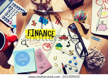 Finance Accounting Adhesive Note Banking Budget Business Concept