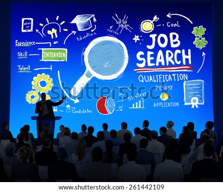 Multiethnic Business Group Job Search Seminar Conference Concept