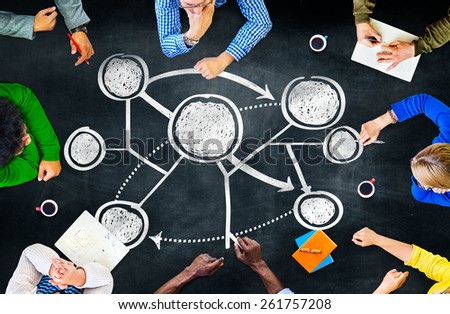 Connection Global Communications Corporate Networking Concept