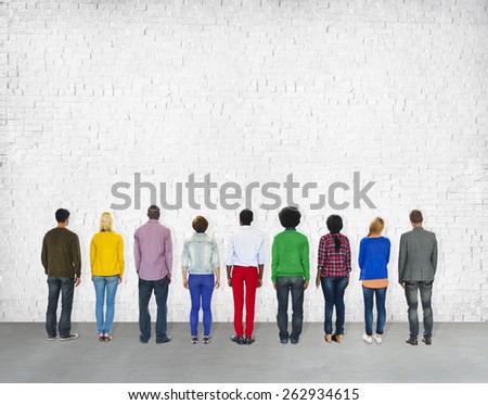 Diversity Casual People Standing Ideas Inspiration Team Concept