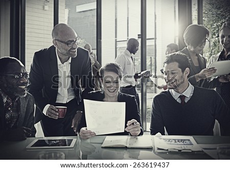 Diversity Business People Discussion Meeting Board Room Concept
