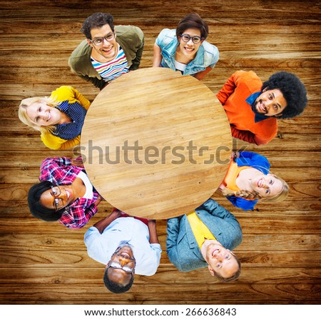 People Diversity Group Togetherness Support Cheerful Concept