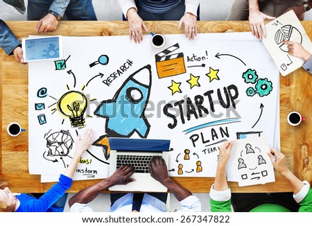 Start Up Business Launch Success People Meeting Concept