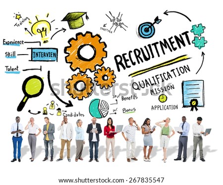 Ethnicity People Recruitment Digital Devices Searching Concept