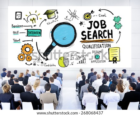 Multiethnic Business Group Job Search Seminar Conference Concept