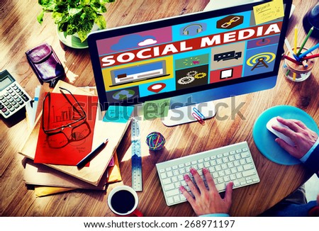 Social Media Social Networking Connection Media Link Concept