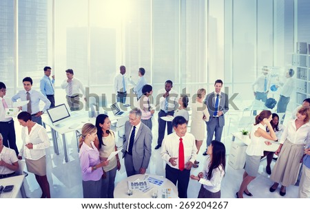 Group of Business People Meeting in the Office