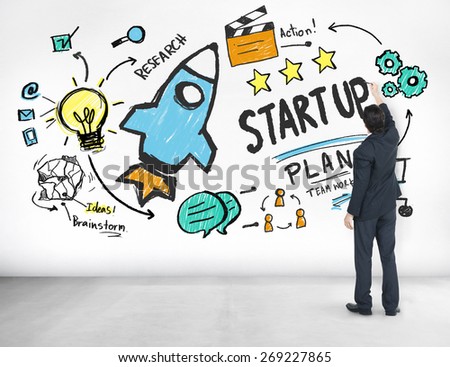 Start Up Business Launch Success Businessman Ideas Concept