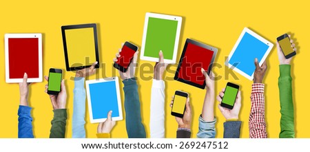 Digital Device Online Technology Social Media Concept