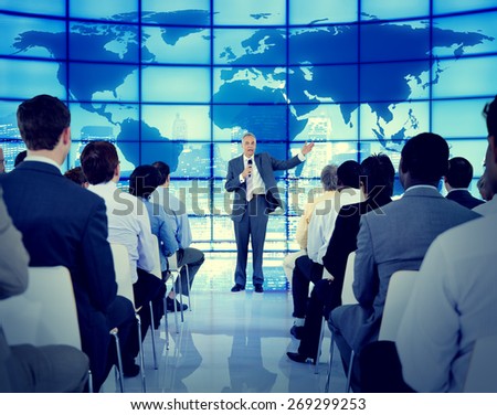 Business People Seminar Conference Meeting Office Training Concept