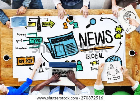 News Journalism Information Publication Update Media Advertisement Concept