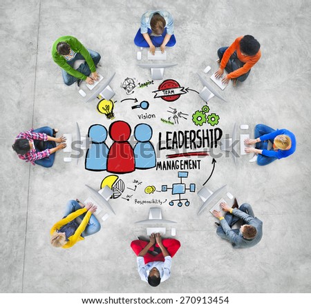 Diversity Casual People Leadership Management Digital Communication Meeting Concept