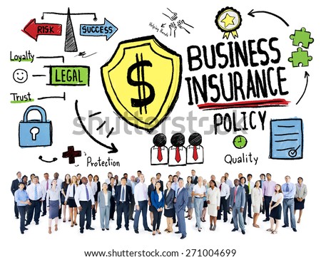 Multiethnic Crowd People Safety Risk Business Insurance Concept