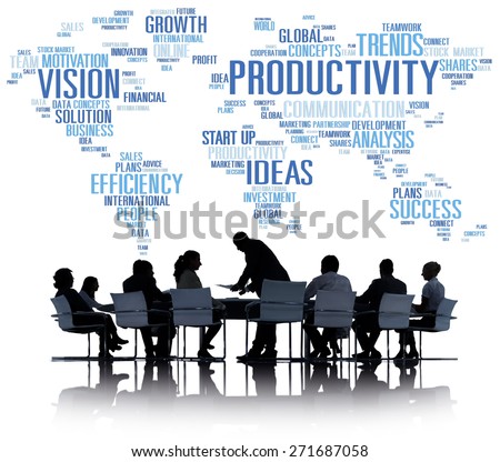 Productivity Mission Strategy Business World Vision Concept