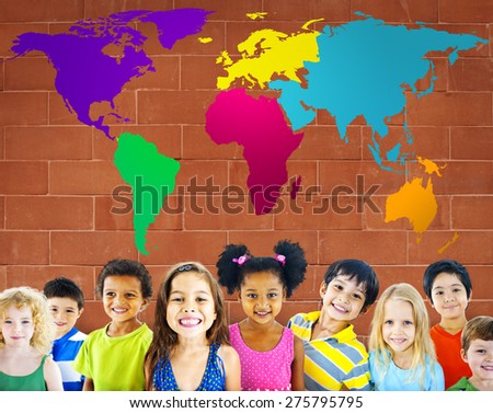 Global Globalization World Map Environmental Conservation Concept