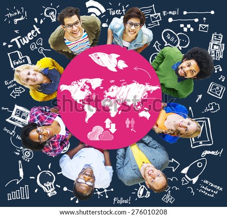 Group People Multiethnic Diverse Global World Concept
