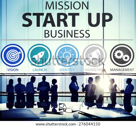 Mission Start Up Business Launch Team Success Concept