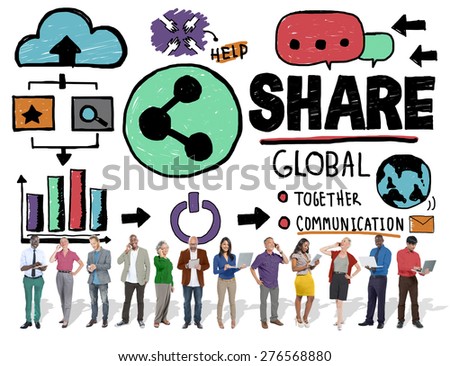 Share Social Media Connection Social Networking Communication Concept